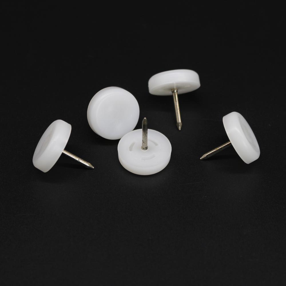 Подпятник пластмассовый d=20 mm (белые)